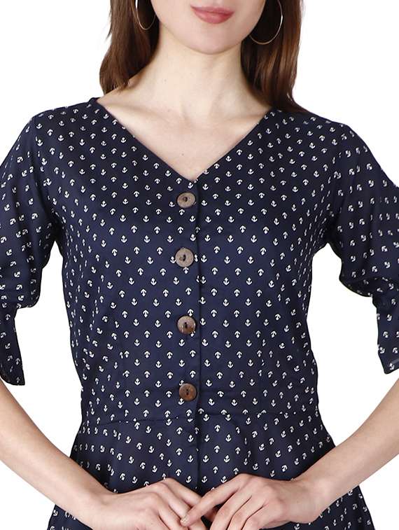 polka dot peplum top  - 17030020 -  Standard Image - 4
