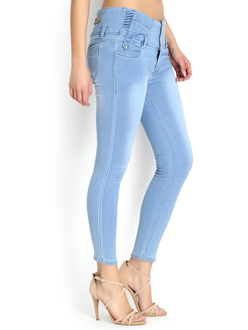 mid rise stone washed jeans - 17030385 - Standard Image - 1