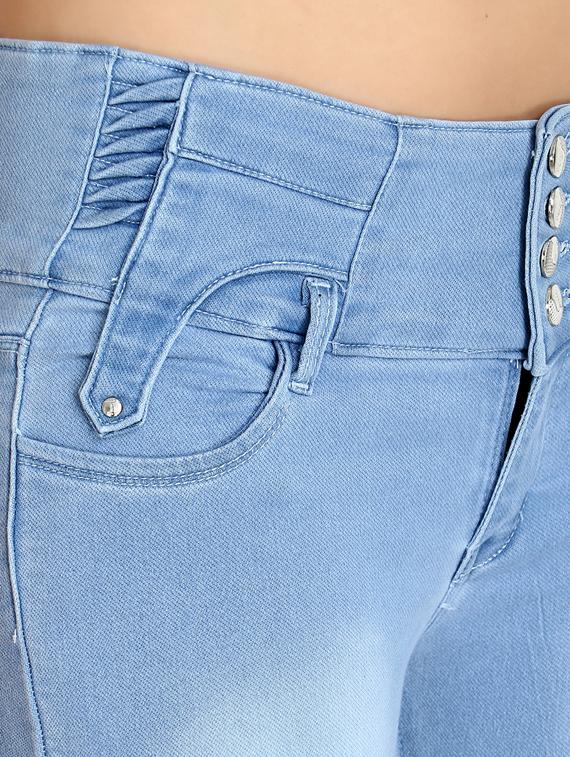 mid rise stone washed jeans - 17030385 - Standard Image - 4