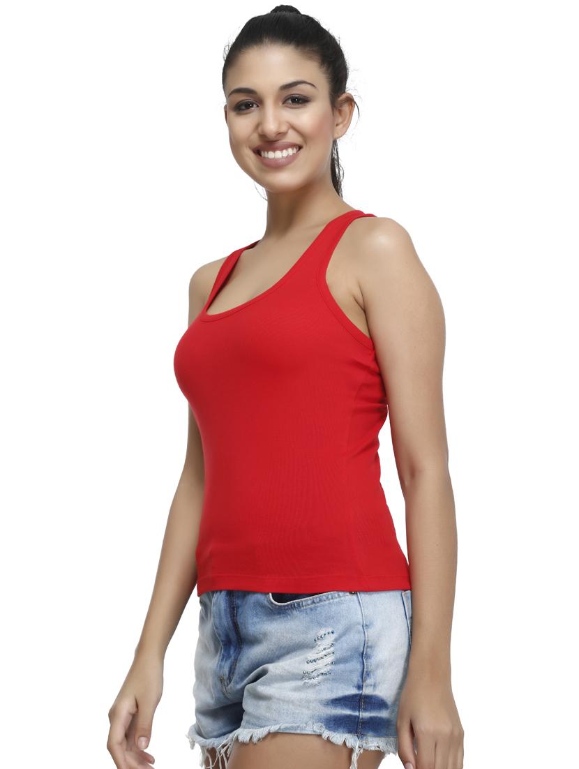 red cotton camisole - 17031823 - Standard Image - 1