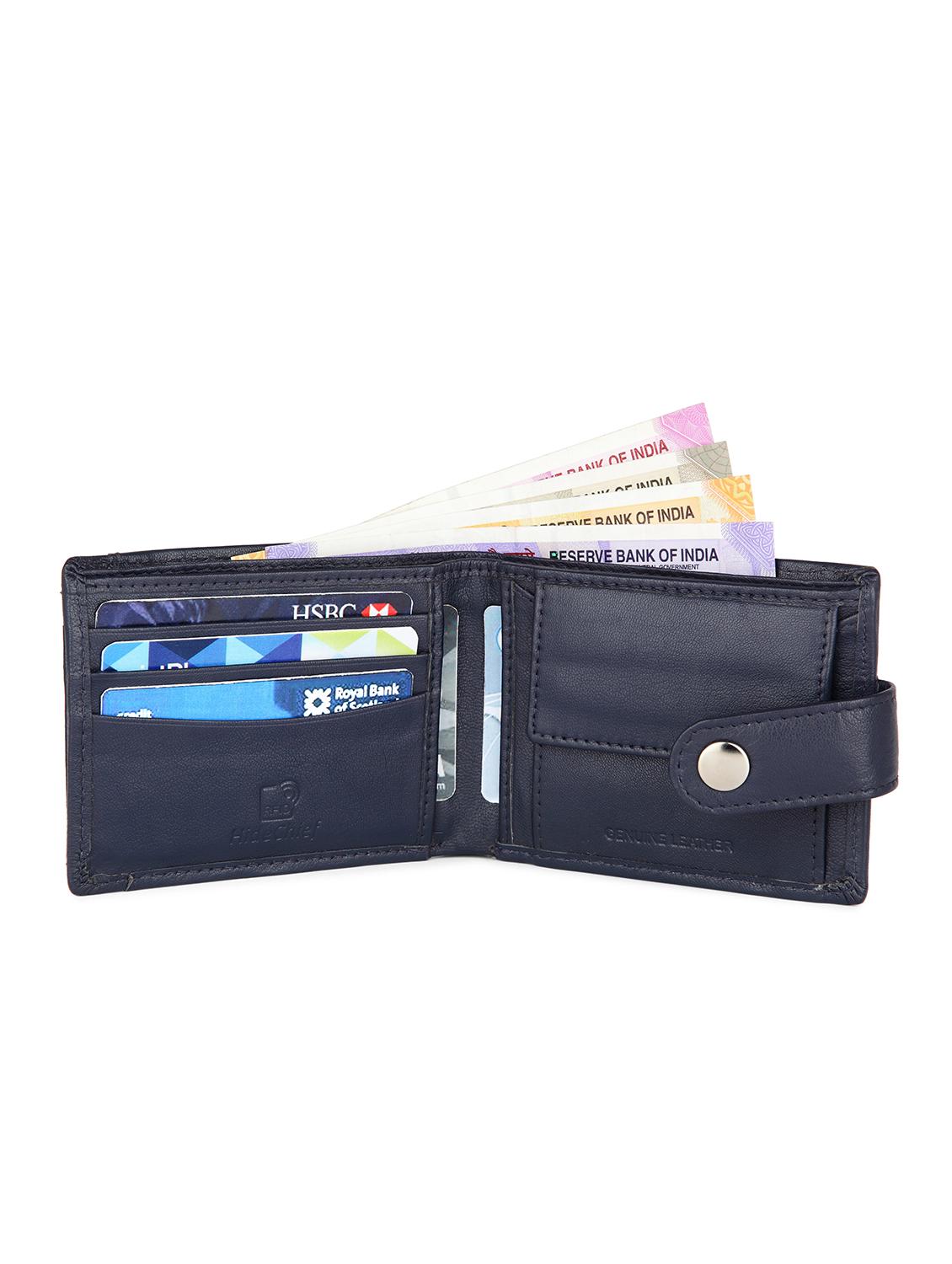 navy blue leather wallet - 17032554 - Standard Image - 1