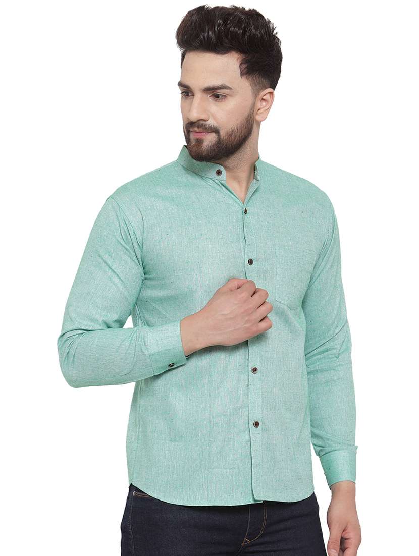 mens self design casual shirt - 17033786 -  Standard Image - 1