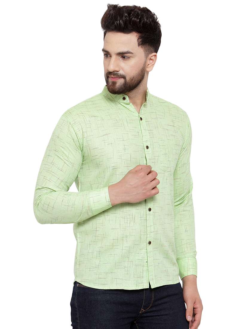 mens self design casual shirt - 17033788 -  Standard Image - 1