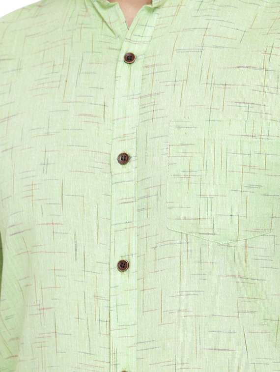 mens self design casual shirt - 17033788 -  Standard Image - 4