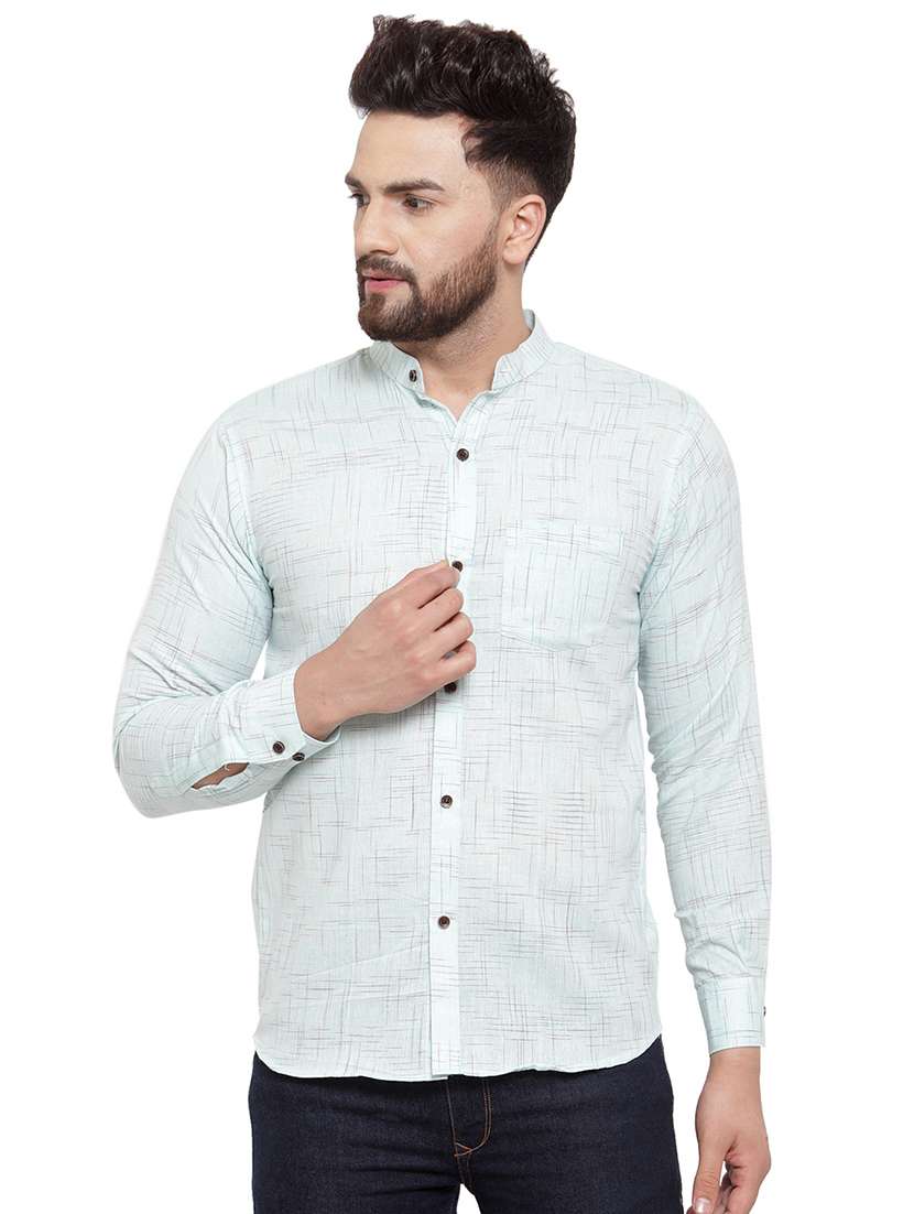 mens melange casual shirt
