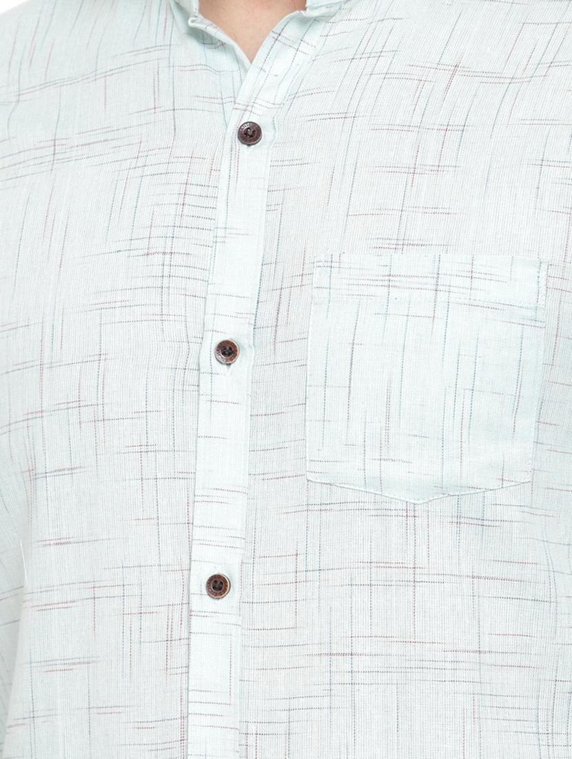 mens melange casual shirt - 17033790 - Standard Image - 4