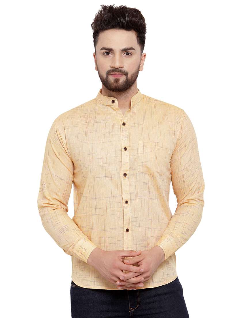 mens melange casual shirt