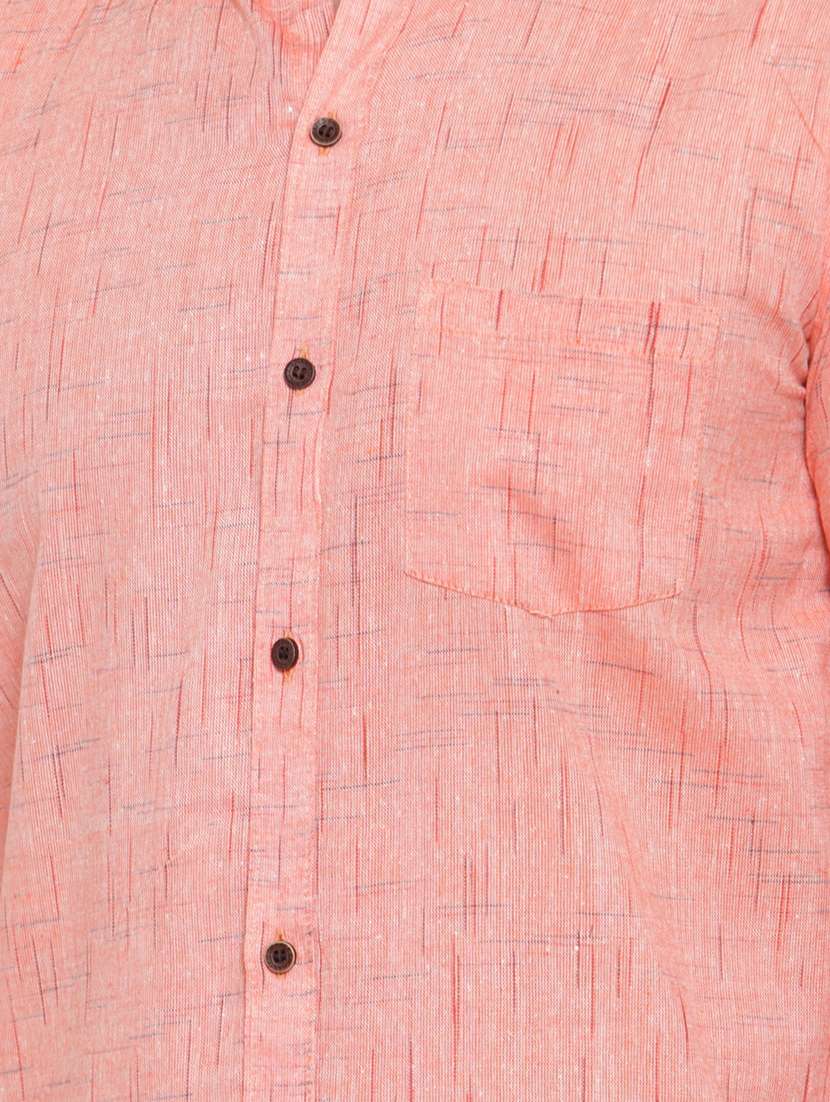 mens melange casual shirt - 17033796 - Standard Image - 4