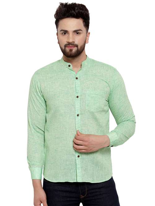 mens self design casual shirt - 17033798 -  Standard Image - 0