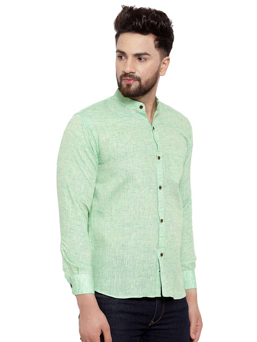 mens self design casual shirt - 17033798 -  Standard Image - 1