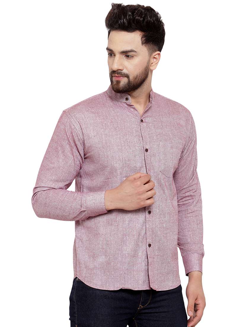 mens self design casual shirt - 17033802 -  Standard Image - 1