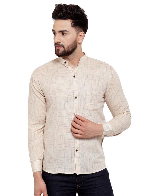 mens melange casual shirt - 17033806 - Standard Image - 0