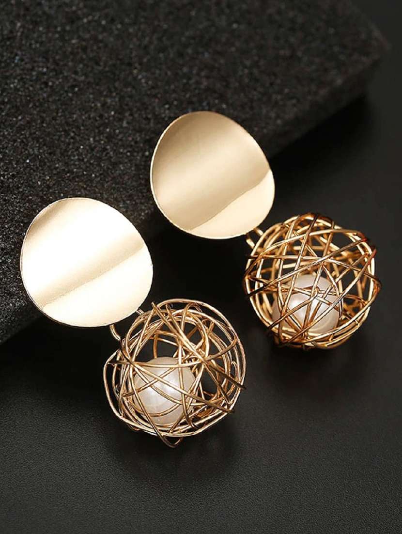  gold plated drop earring