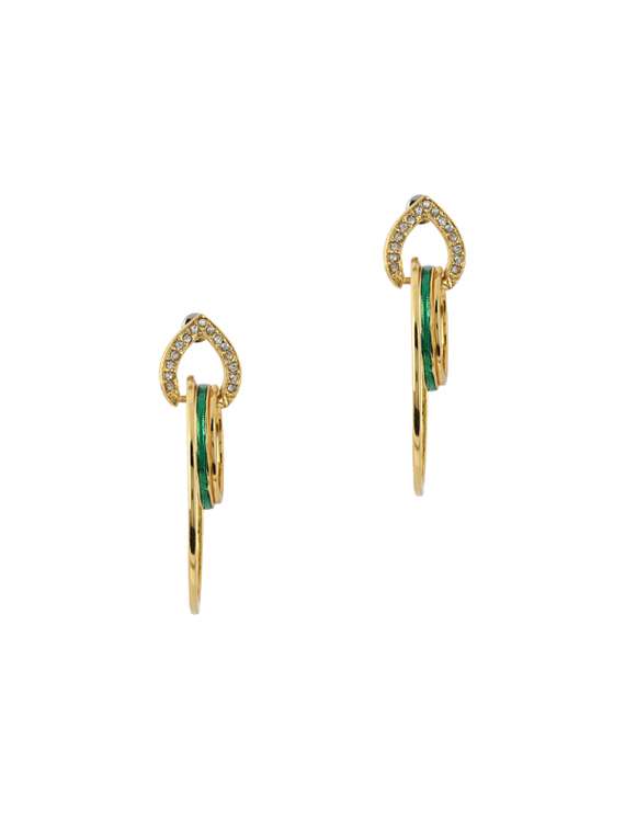 gold metal drop earring