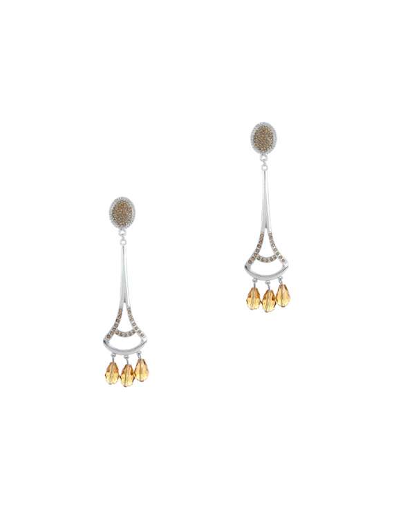 gold metal drop earring