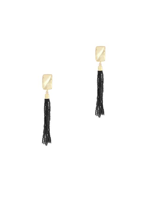 black metal drop earring - 17041128 - Standard Image - 0