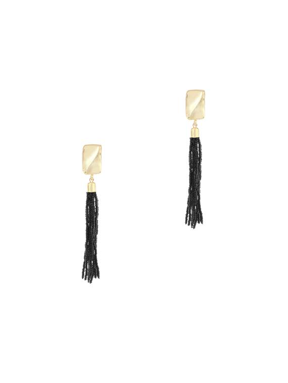 black metal drop earring - 17041128 - Zoom Image - 0
