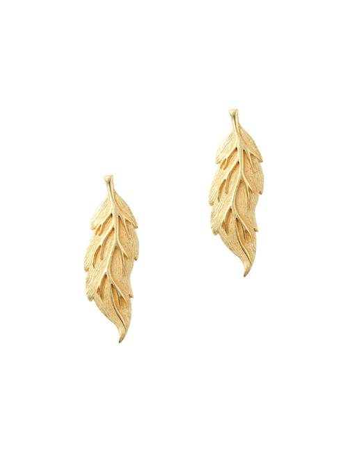 gold metal drop earring - 17041132 - Standard Image - 0