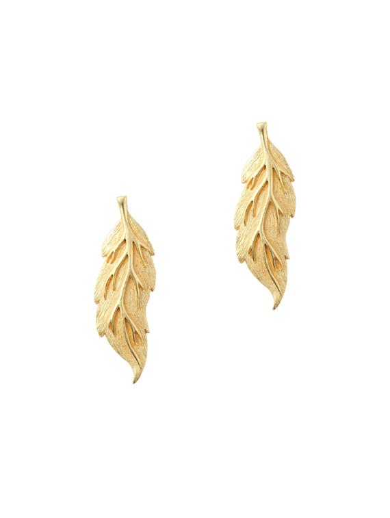 gold metal drop earring - 17041132 - Zoom Image - 0