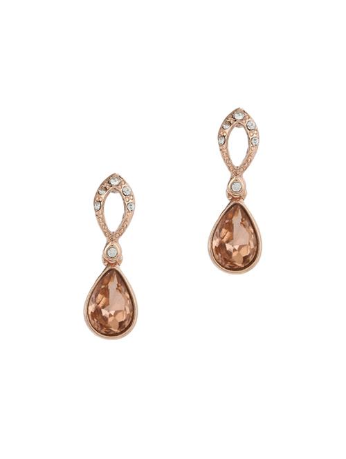 gold metal drop earring - 17041141 -  Standard Image - 0