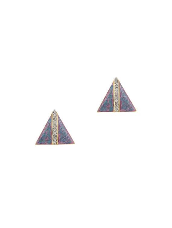 grey metal studs earring