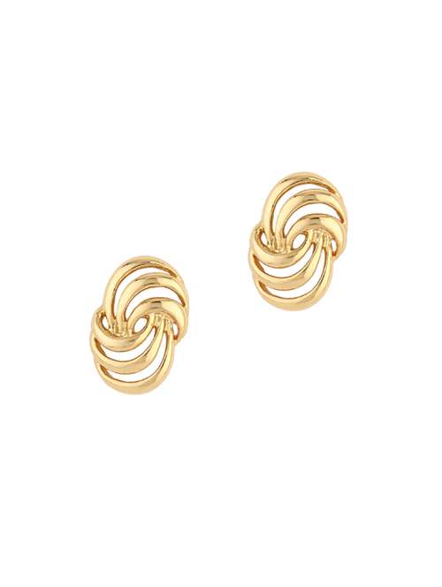 gold metal studs earring - 17041212 -  Standard Image - 0