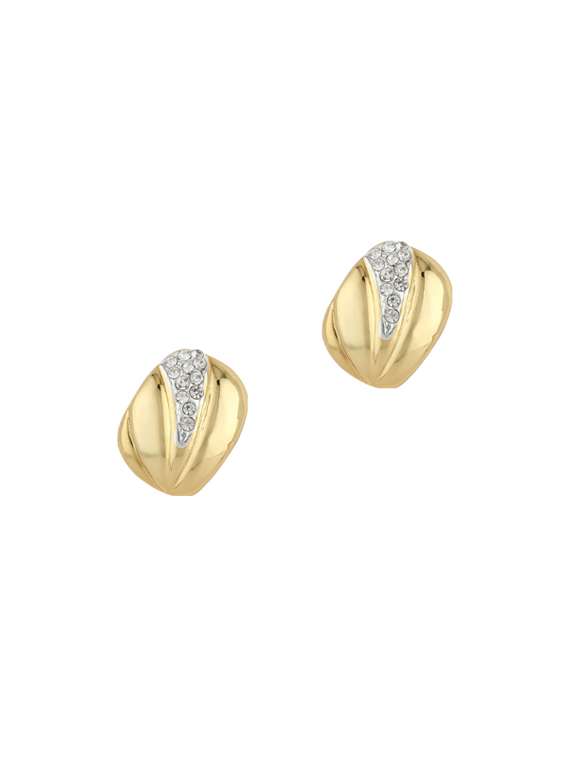 gold metal studs earring