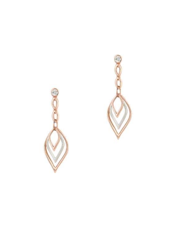 gold metal drop earring - 17041238 -  Zoom Image - 0