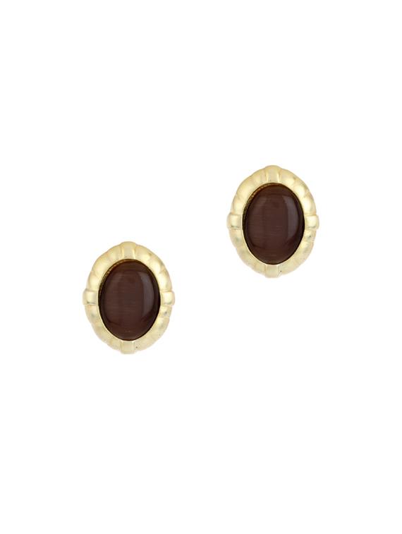 gold metal studs earring - 17041408 -  Zoom Image - 0