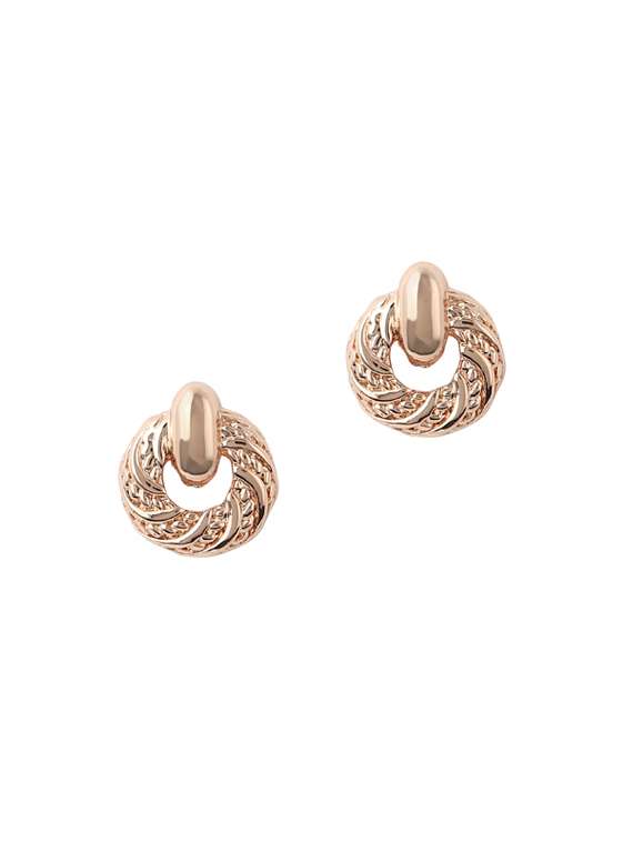 gold metal studs earring