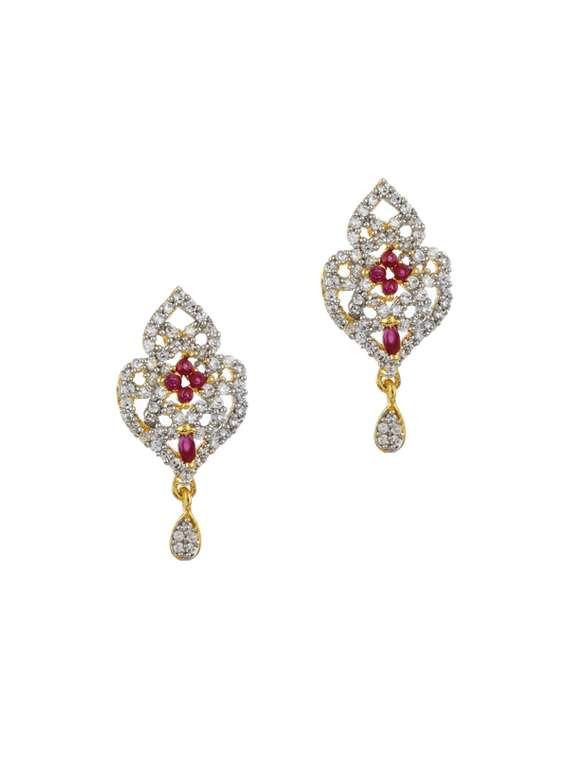 gold metal drop earring