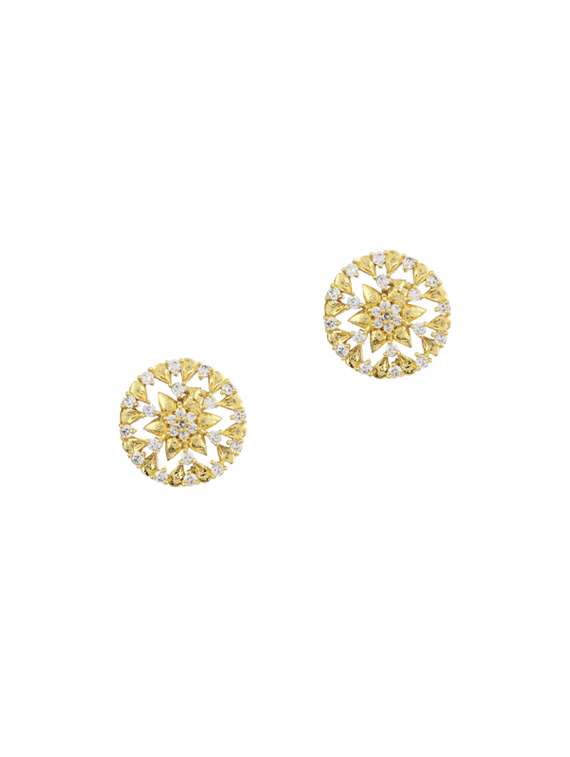 gold metal studs earring