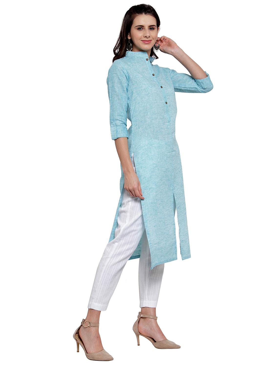 women's straight kurta - 17059737 - Standard Image - 1