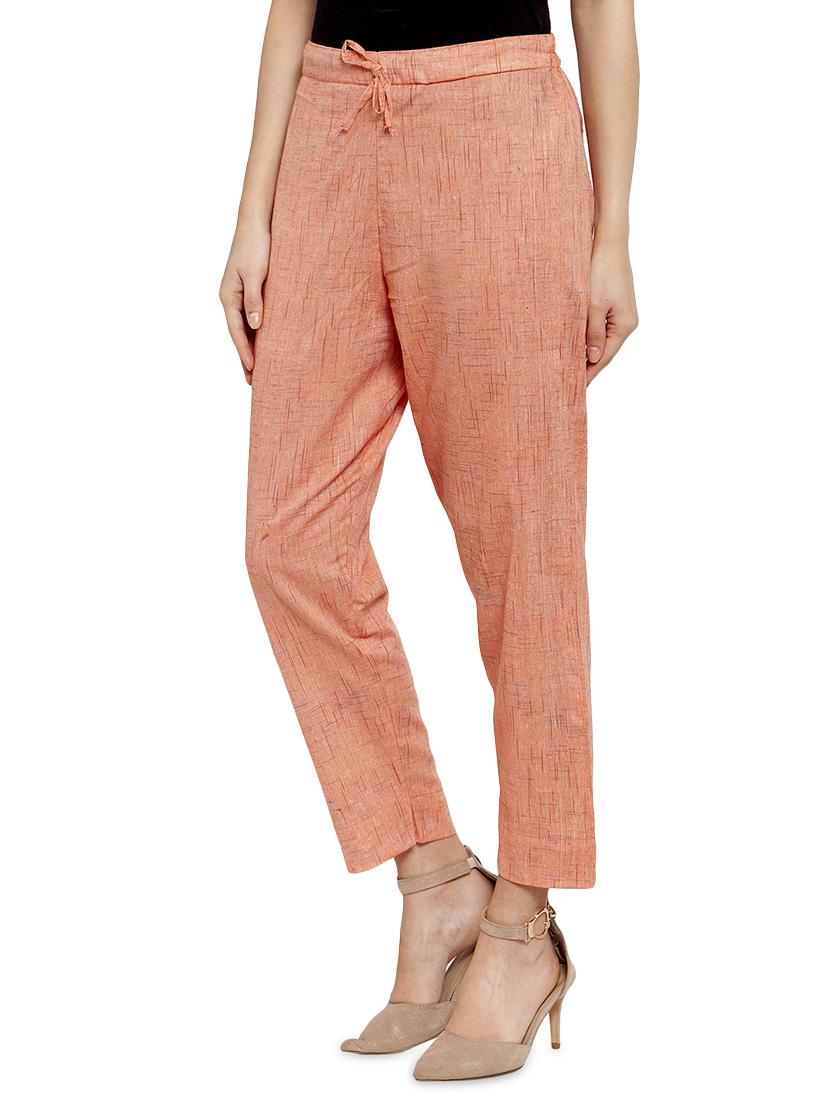 solid flat front cigarette pants - 17060631 - Standard Image - 1
