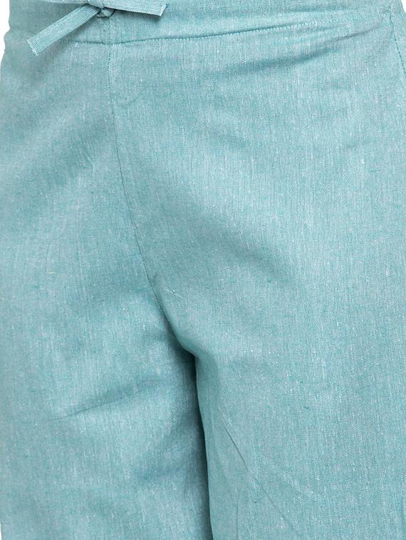 solid flat front cigarette pants - 17060643 - Standard Image - 4