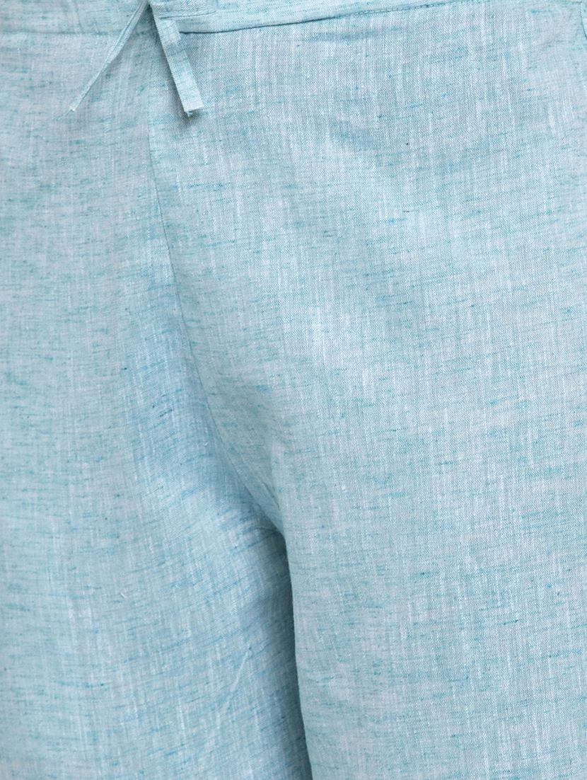 women self design calf length tailored pants - 17060978 - Standard Image - 4
