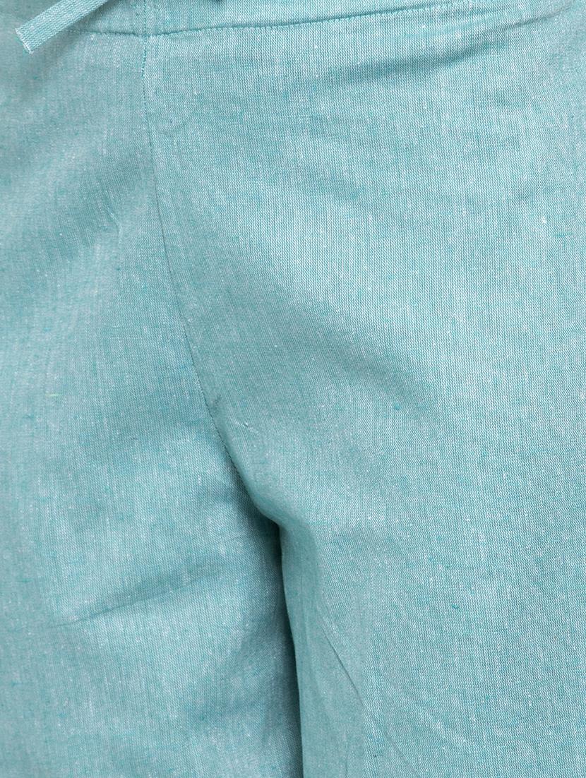 drawstring waist flat front trouser - 17060980 - Standard Image - 4