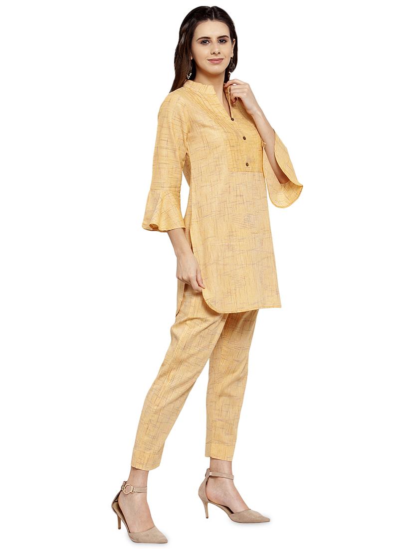 women self design bell sleeve ethnic co ords set - 17062101 -  Standard Image - 1