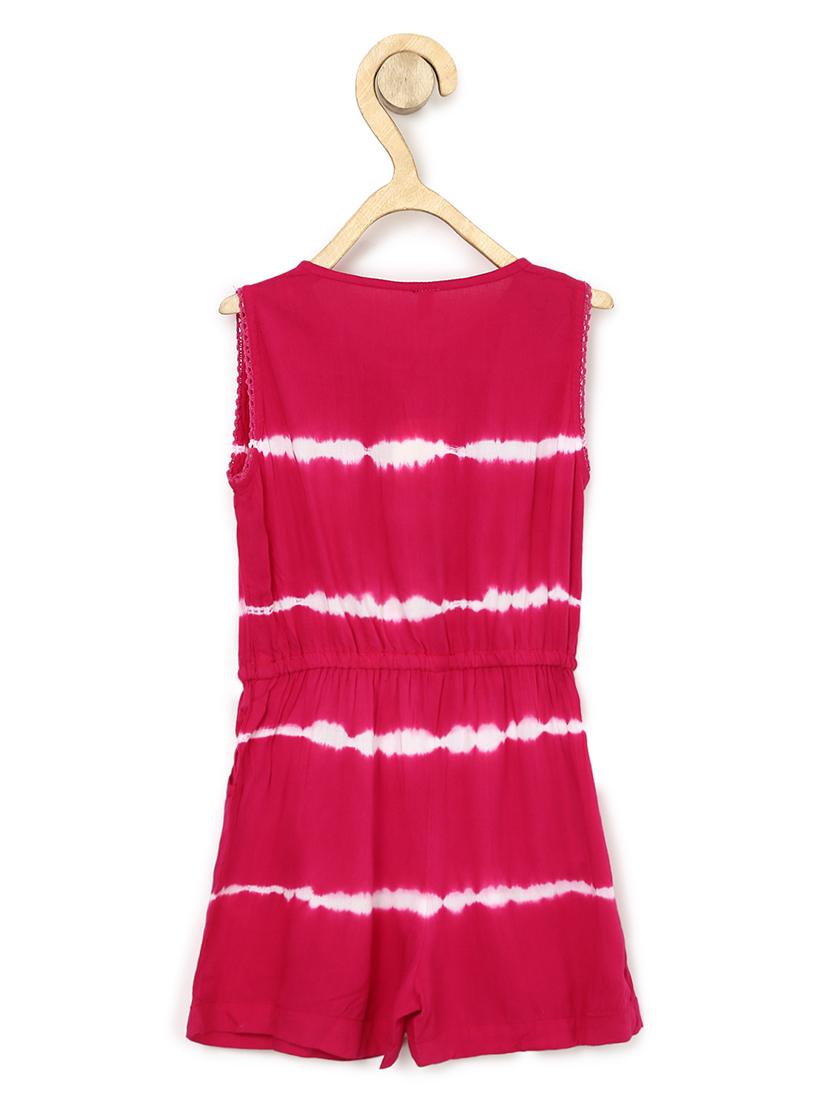 pink rayon playsuits twin sets & jump suit - 17063879 - Standard Image - 1