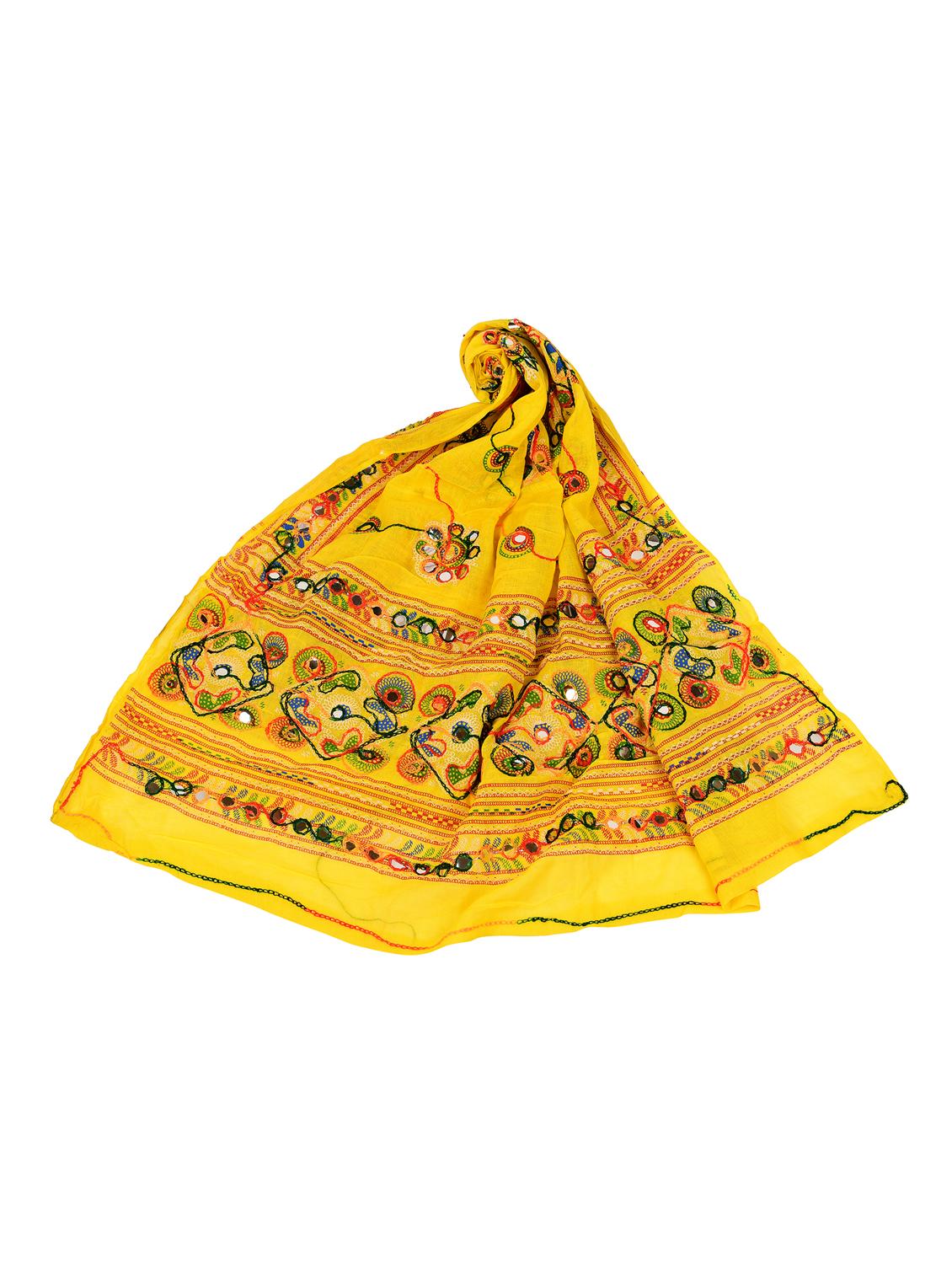 yellow cotton dupatta - 17064038 -  Standard Image - 1
