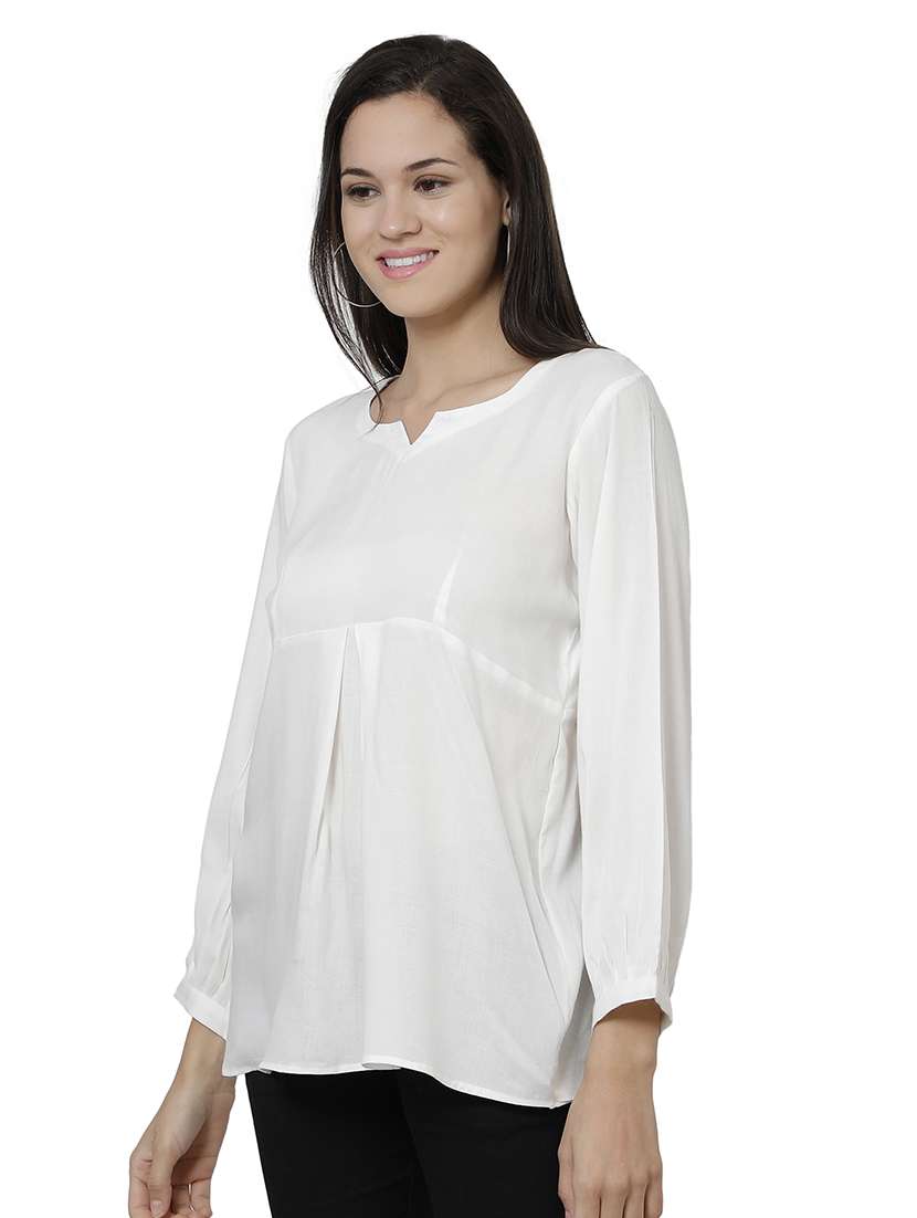 notch neck a-line tunic - 17064400 - Standard Image - 1
