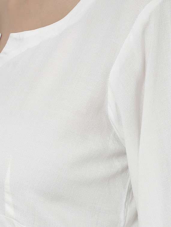notch neck a-line tunic - 17064400 - Standard Image - 4