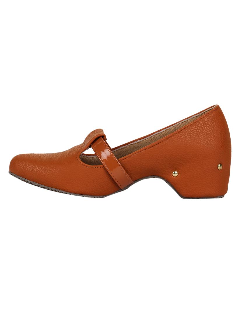 tan slip on pumps - 17065789 - Standard Image - 1