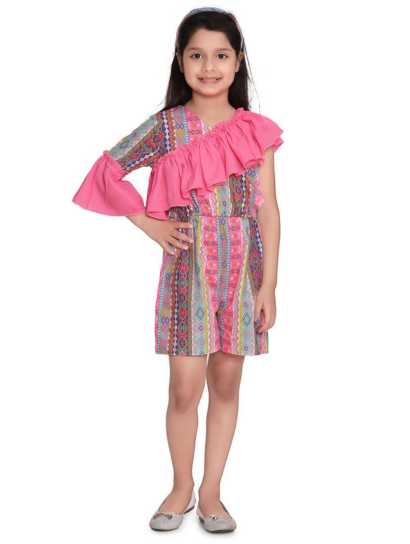 pink cotton playsuits twin sets & jump suit