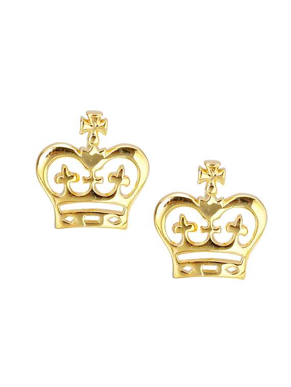 gold metal cufflinks