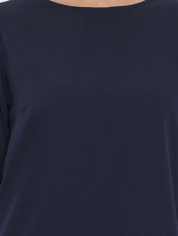 eyelet knot sleeves solid top - 17074113 - Standard Image - 4