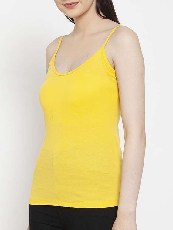 yellow cotton camisole - 17076860 -  Standard Image - 4