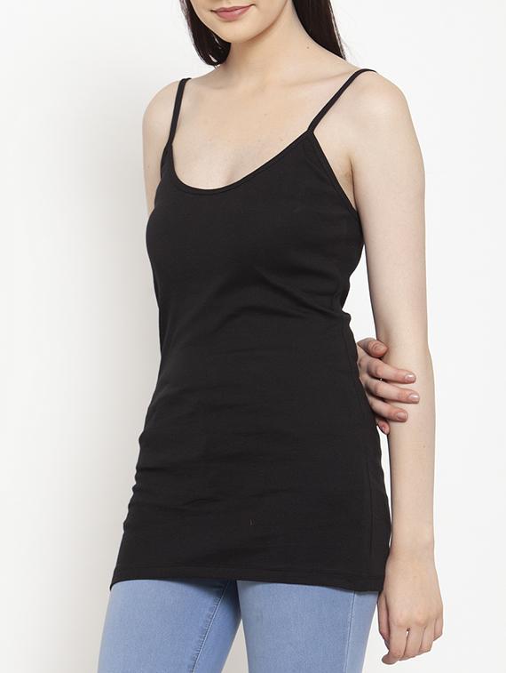 black cotton camisole - 17076862 - Standard Image - 4