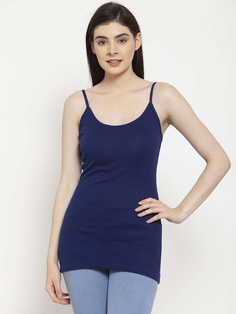 blue cotton camisole - 17076866 - Zoom Image - 0