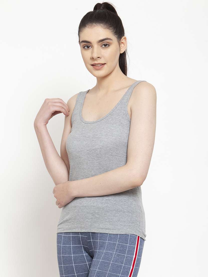 grey cotton camisole - 17076879 -  Standard Image - 1